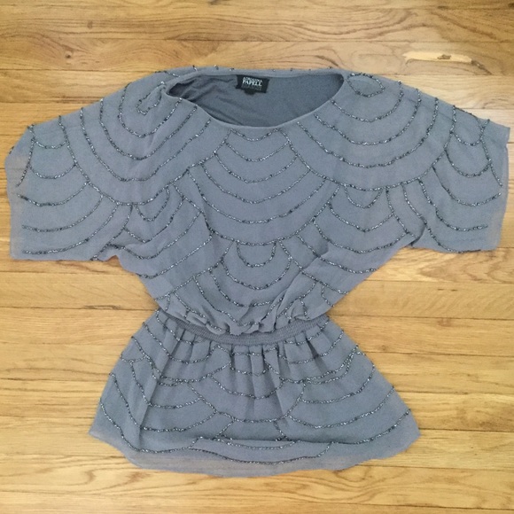 Adrianna Papell Tops - Adrianna Papell Beaded Blouse